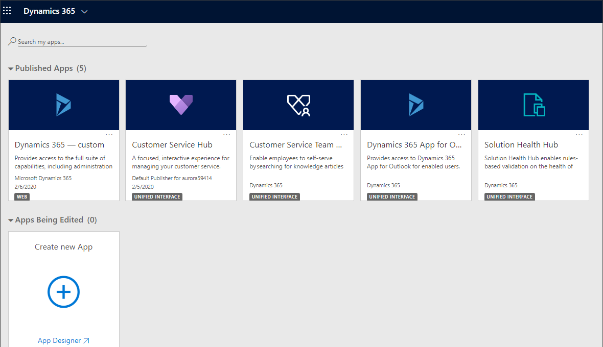 Dynamics 365-apps.