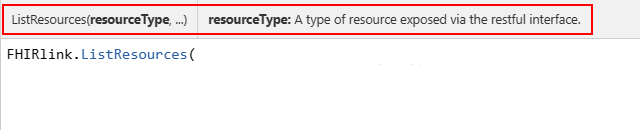 Et skærmbillede, der viser detaljer om metodevisningen.