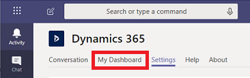 Åbne Dynamics 365-app-dashboard.