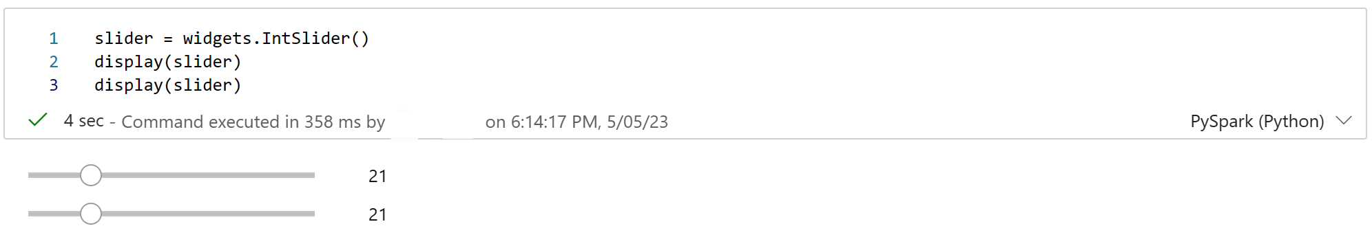 Skærmbillede, der viser flere gange af én widget.