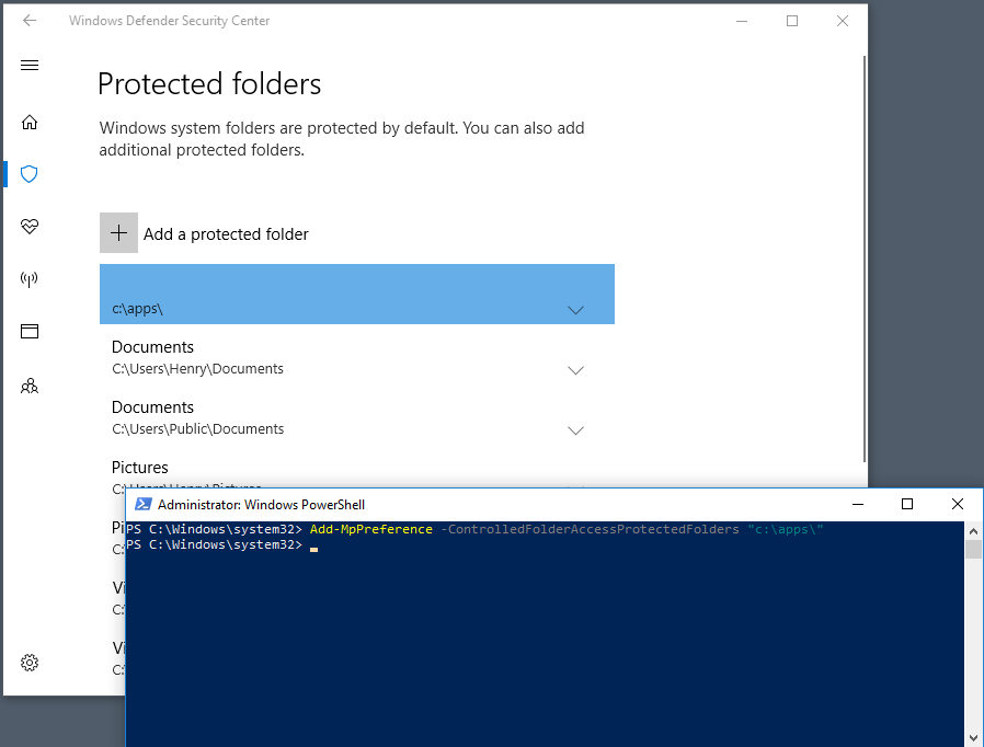 PowerShell-vinduet med den viste cmdlet
