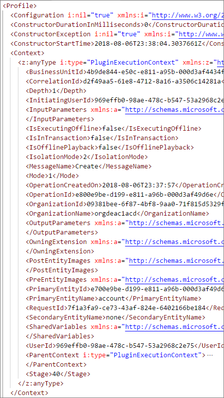 example profile data.