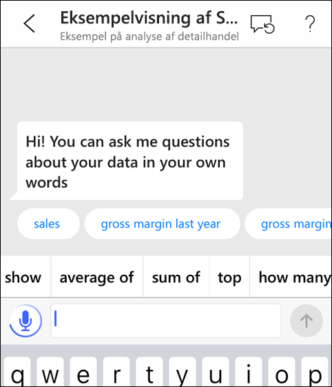Screenshot of a question, showing the microphone is active.