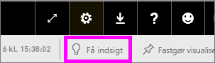 Screenshot highlighting the Get Insights button.