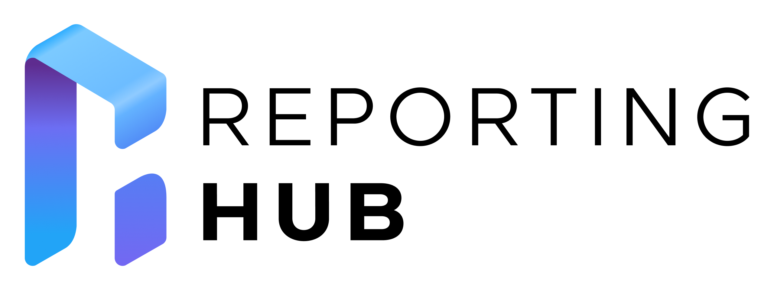 Billede af Reporting Hub-logoet.
