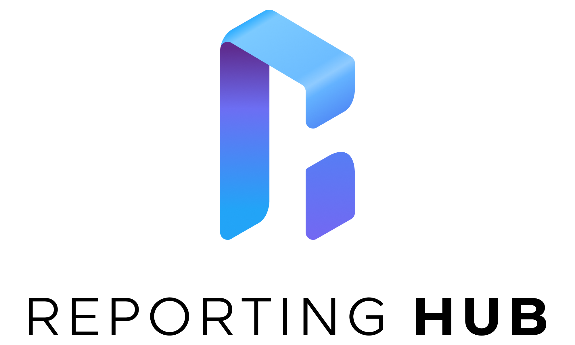 Billede af Reporting Hub-logoet.