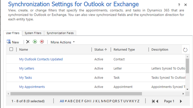 Skærmen Angiv personlige indstillinger.