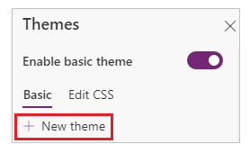 Oprette et nyt tema Opret et nyt tema.