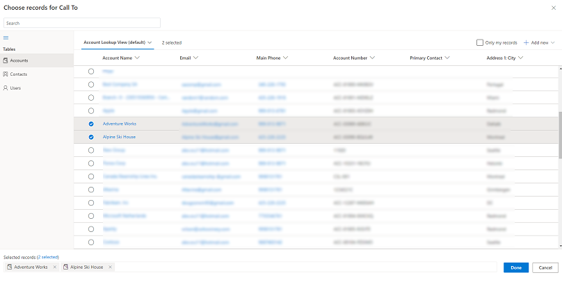 Gitteret Avanceret opslag for partliste Gitteret Avanceret opslag for valgmuligheder.