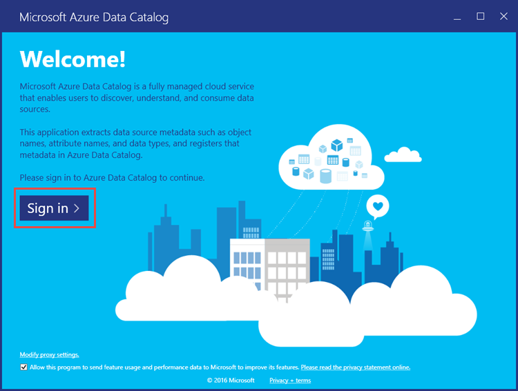 Welcome screen Welcome screen