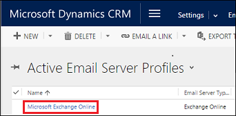 Verify the Microsoft Exchange Online profile