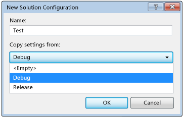 BuildWalk_NewSolutionConfigDlgBox New Solution Configuration Dialog Box