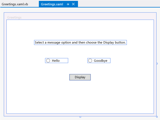 ExploreIDE-Greetingswithconrollabels Greetings form with control labels