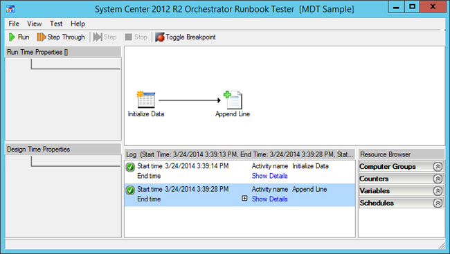 Screenshot of a dialog window showing all tests completed.