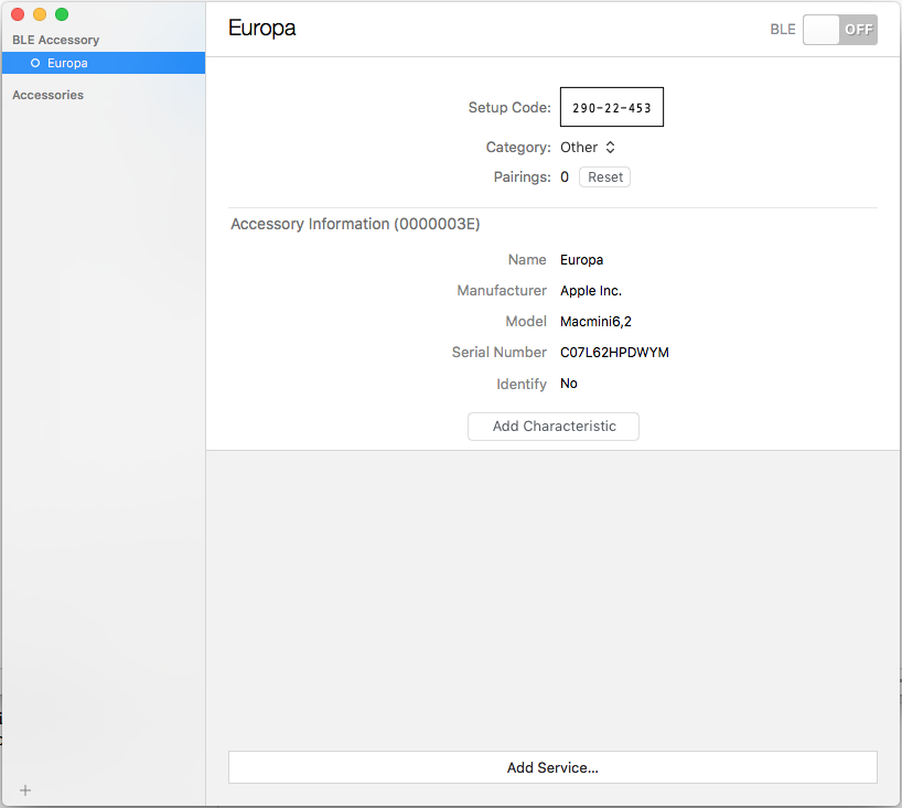 The HomeKit Accessory Simulator