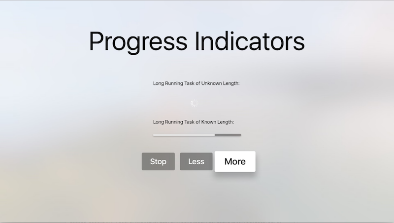 Sample
progress indicators Sample progress indicators
