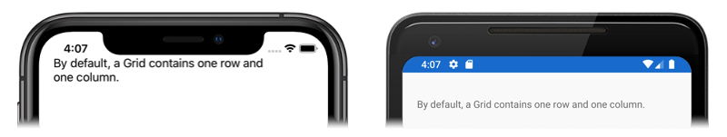 Default Grid layout Screenshot of a default Grid layout