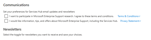 Afsnittet Kommunikation i Operations Navigation.