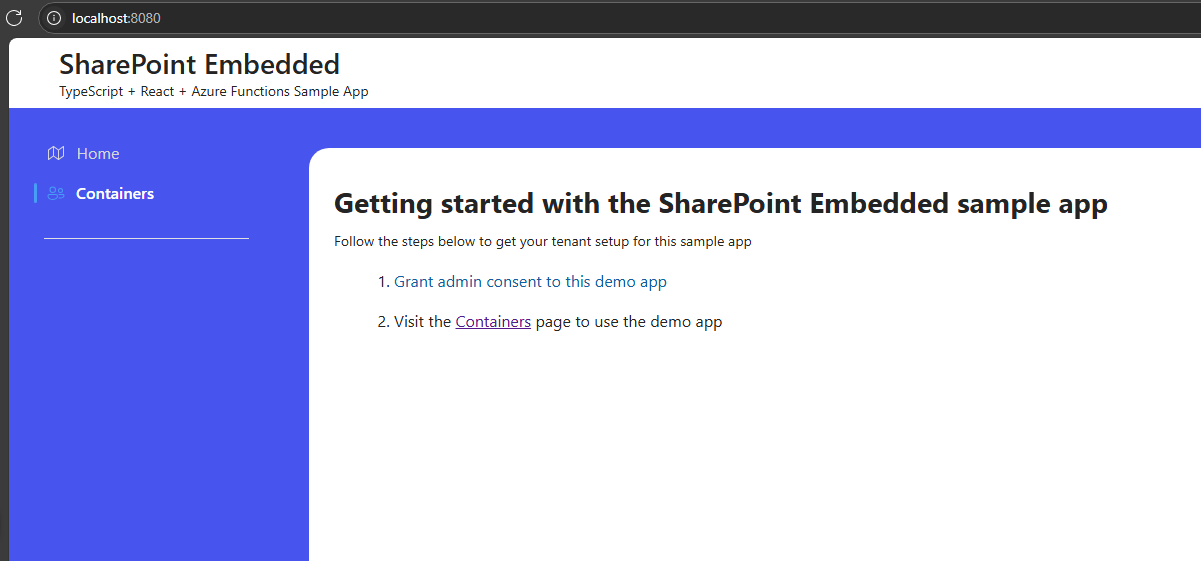 home-page-for-spe-sample-app