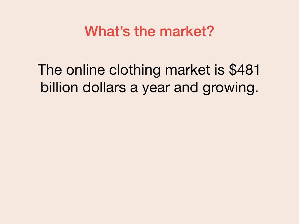 Slide, der viser Fabrikams markedsmuligheder.