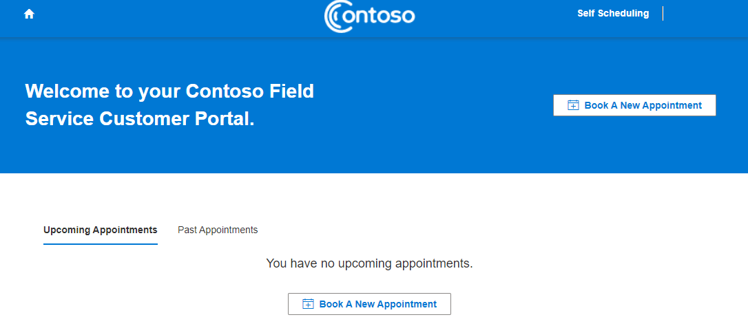 Screenshot of the customer experience portal.