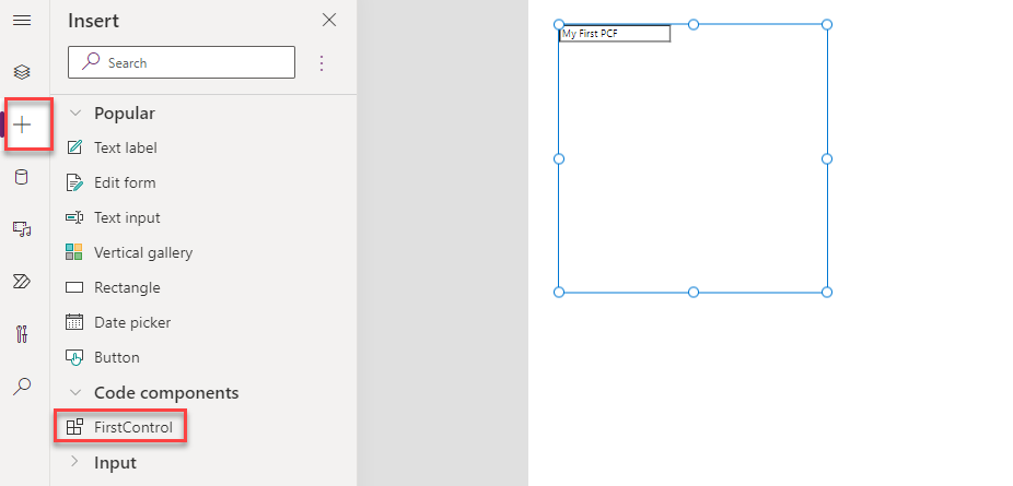 Screenshot showing dragging your component onto the canvas.