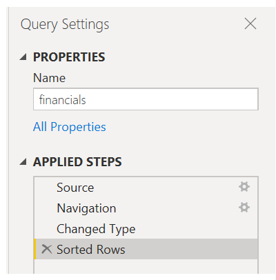 Skærmbillede af dialogboksen Forespørgselsindstillinger.