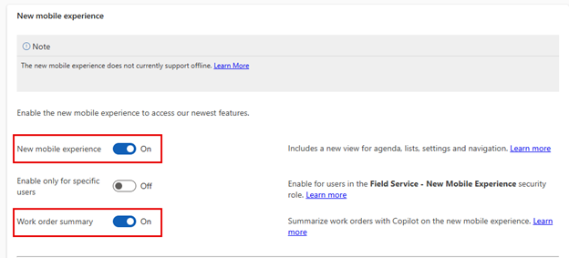 Screenshot of new mobile experience.