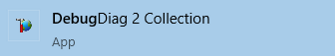 Screenshot of DebugDiag 2 Collection.
