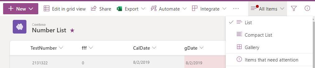 Screenshot that shows conflicts in the menu.