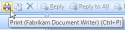 screen shot of printer icon and its tooltip