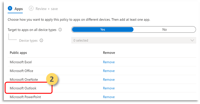 Der Bereich Öffentliche Apps im Microsoft Defender-Portal.