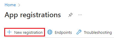 Neue Registrierungsseite im Microsoft Entra Admin Center.