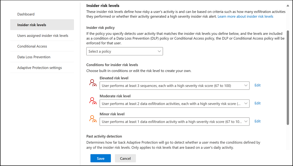 Insider-Risikomanagement: Adaptiver Schutz für Insider-Risikostufen.