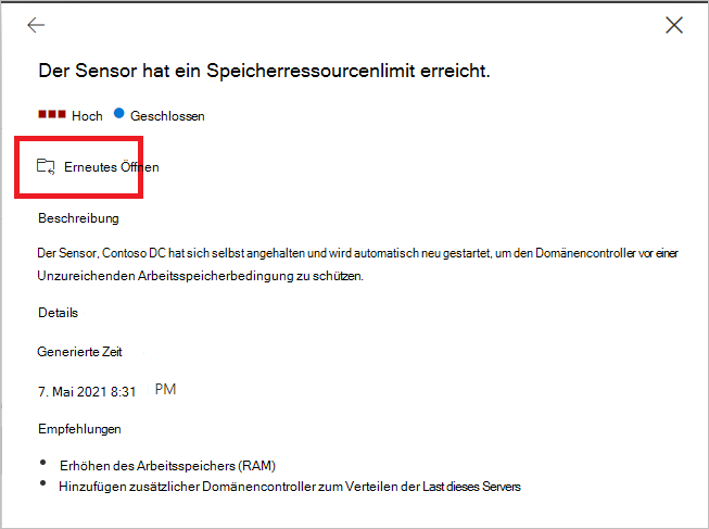 Details zum Problem.