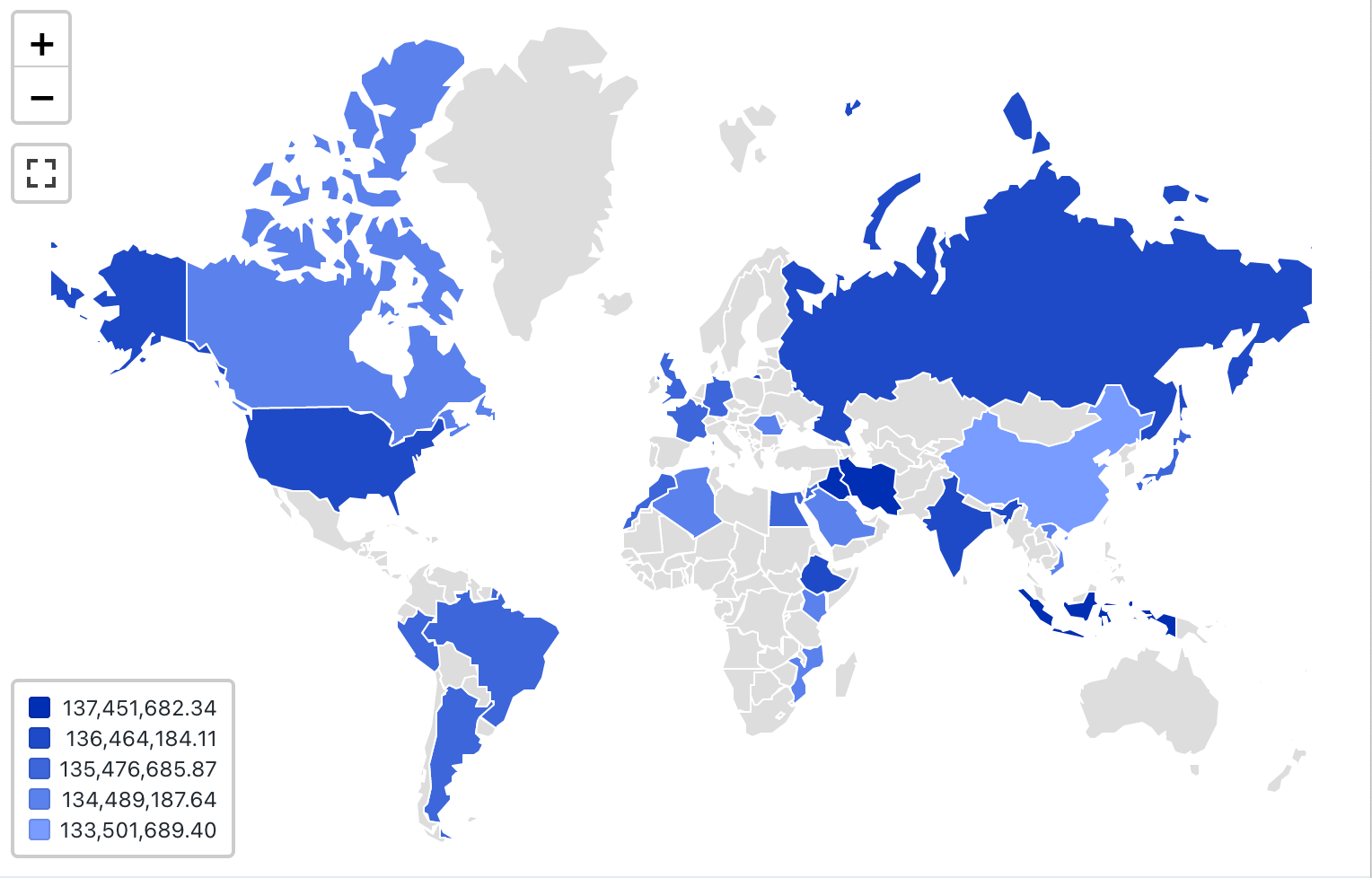 Map choropleth example