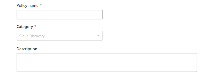 Wählen Sie einen Namen und eine Beschreibung für die Richtlinie aus.