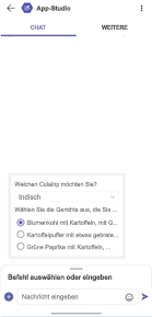 Der Screenshot zeigt, was passieren kann, wenn Sie Text in adaptiven Karten nicht umbrechen.