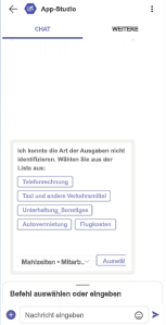 Der Screenshot zeigt, wie die Spaltenbreite für adaptive Karten festgelegt wird.