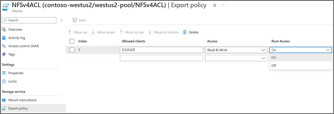 Screenshot des Menüs