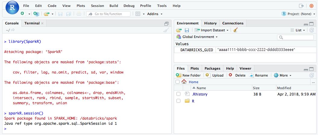 RStudio Open Source Edition-Sitzung