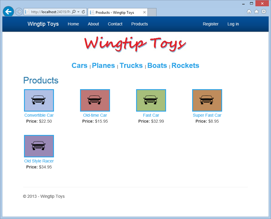 Anzeigen von Datenelementen und Details – Autos