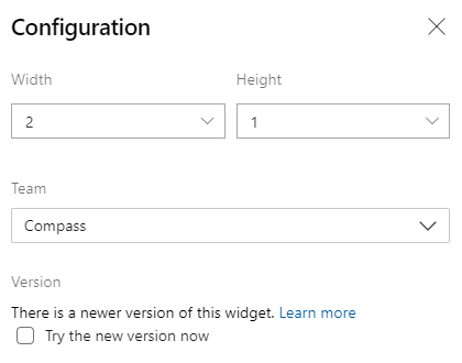Sprint Burndown Legacy Widget – Konfiguration – Legacyversion