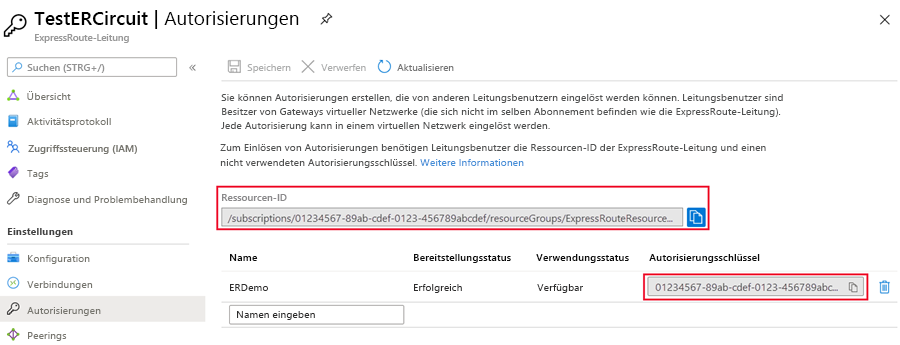 Autorisierungsschlüssel