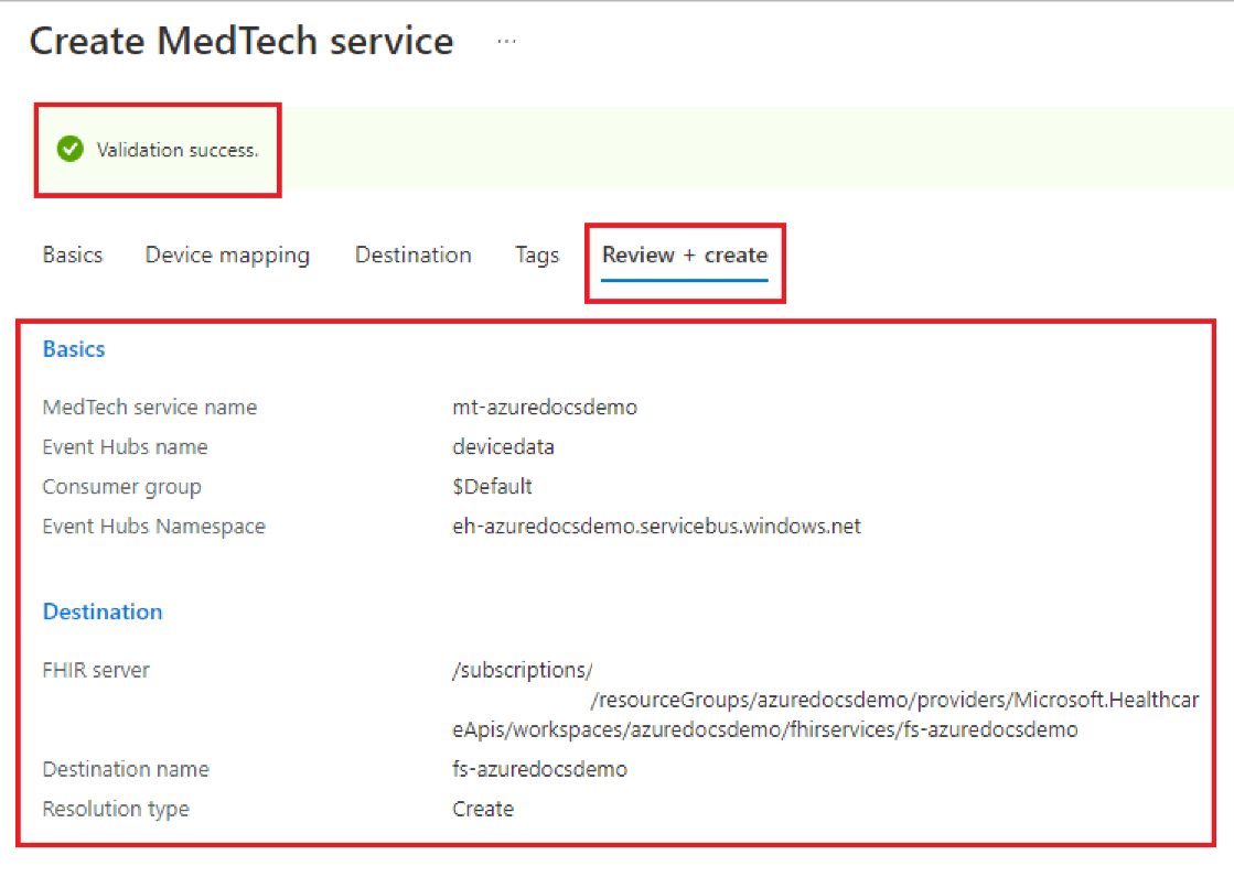 Screenshot of validation success with details displayed.