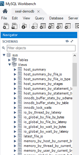 Sichten von sys_schema