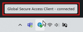 Screenshot eines verbundenen Clients.