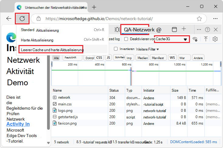 Leerer Cache und harte Aktualisierung