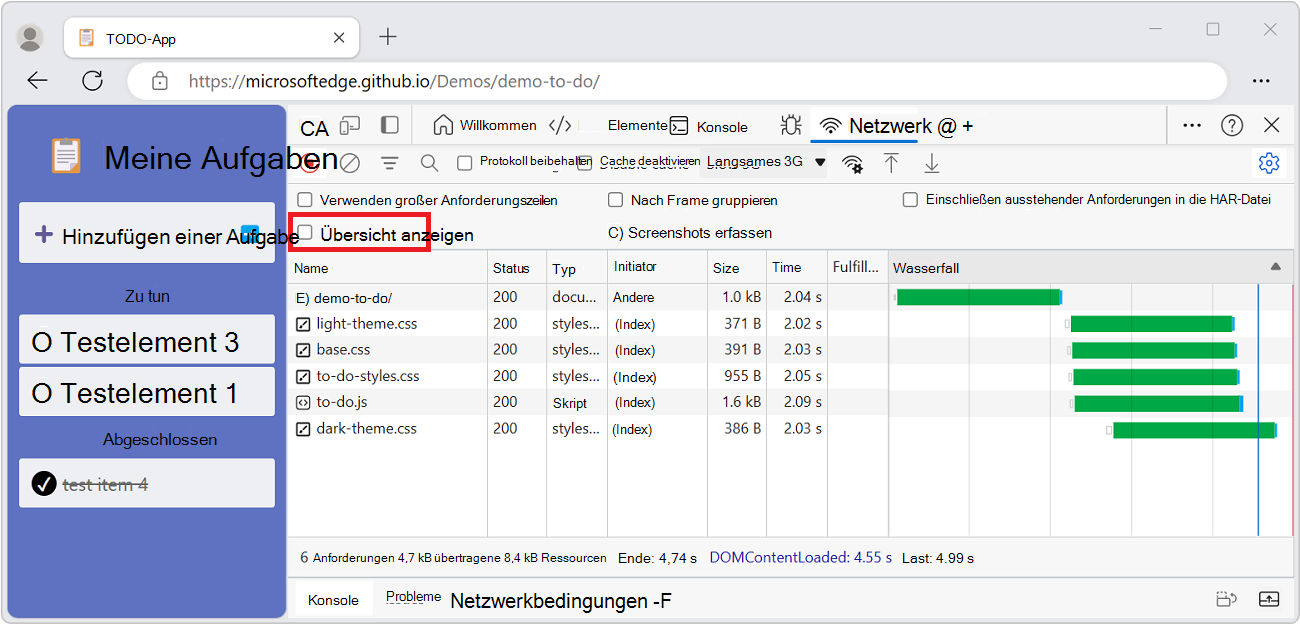 Das Kontrollkästchen 