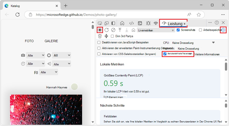 Das Kontrollkästchen 